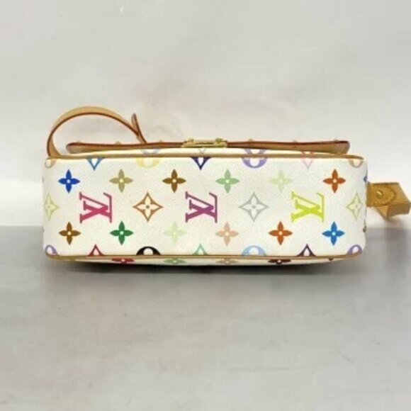 Authentic LOUIS VUITTON Sologne Multicolor Monogram Crossbody Shoulder Bag White - Picture 9 of 14